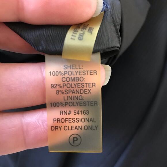 Calvin Klein Ruffle Bodice Sleeveless Sheath Dress Sz 4 Black - Picture 9 of 9